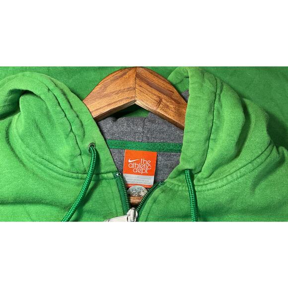 🟢 Nike “The Athletic Dept.” Zip-Up Hoodie – With Green Swoosh Edition Size L - Picture 4 of 5